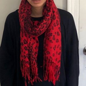 Printed Leopard Scarf